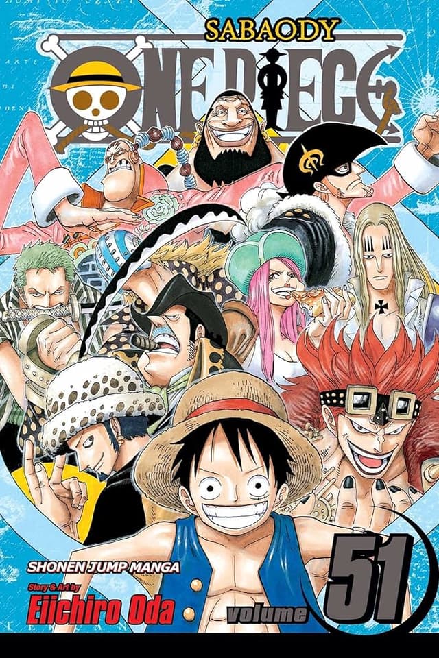 כריכת ONE PIECE כרך 51