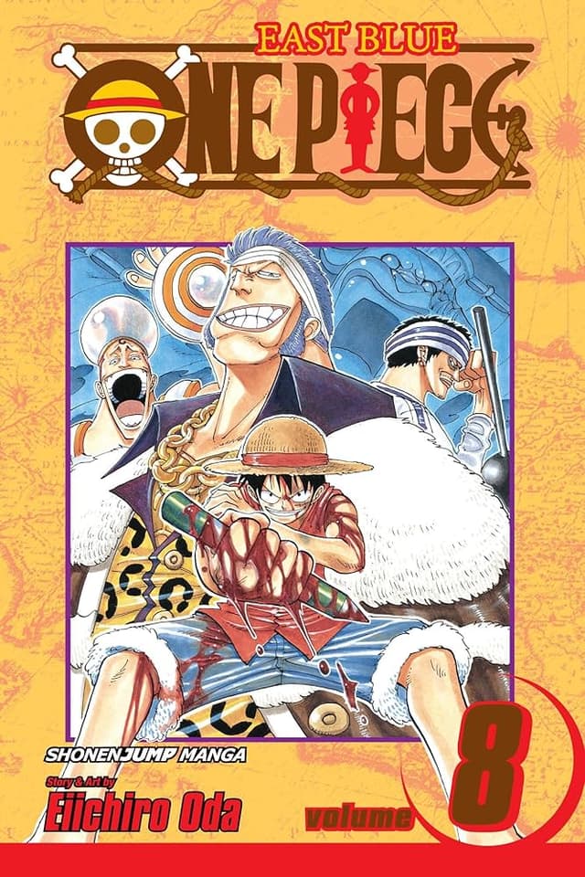 כריכת ONE PIECE כרך 8
